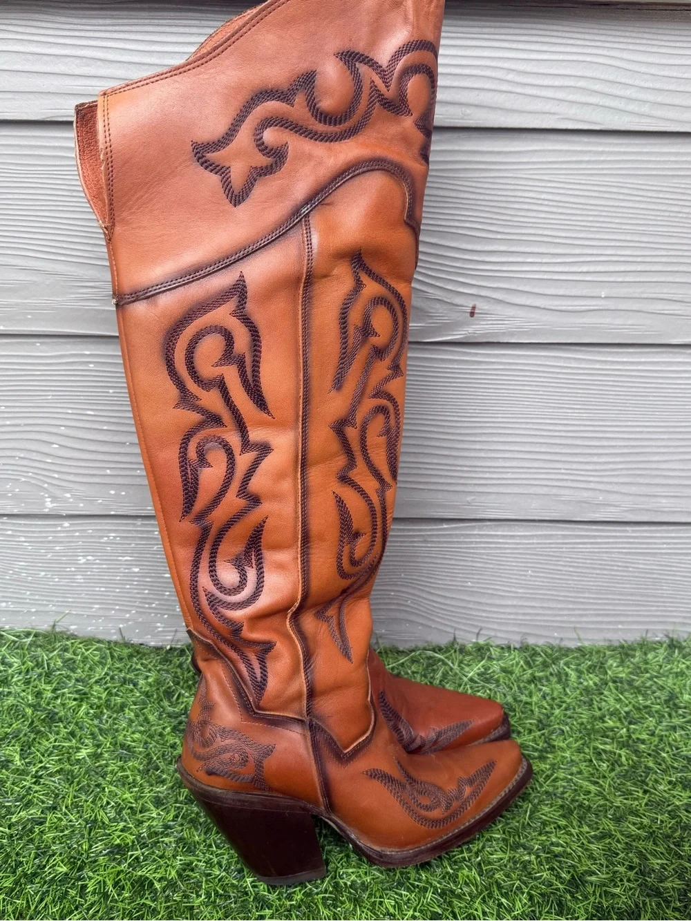 Dan Post Seductress Leather Boots – Chestnut
